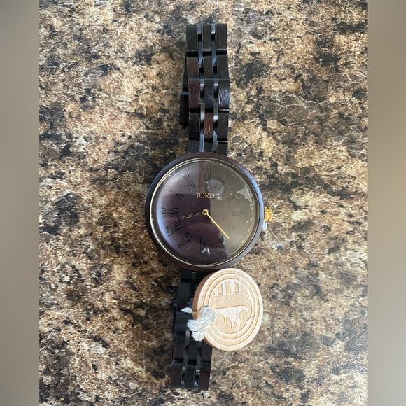JORD Dark Brown Wooden Watch NWOB 2018 Diamond Club - Picture 1 of 5